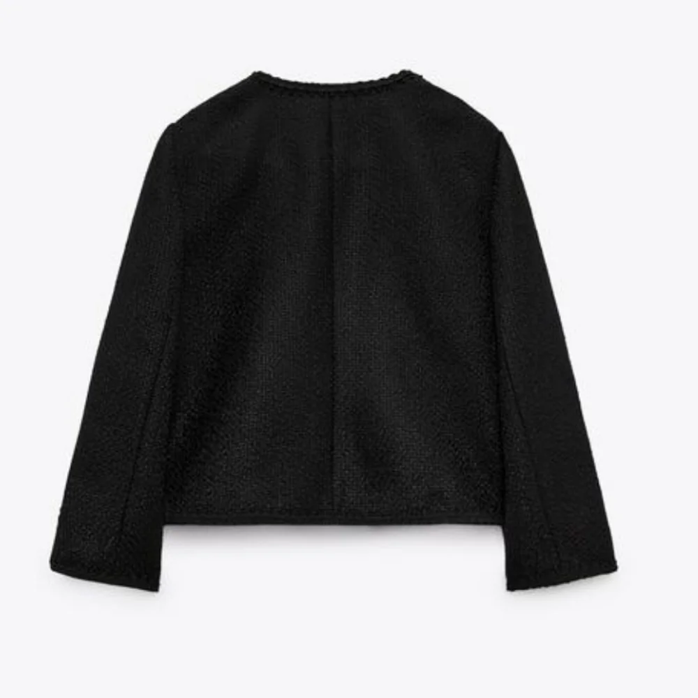 ZARA TEXTURED JACKET WITH BUTTONS SIZE M - Picture 9 of 10